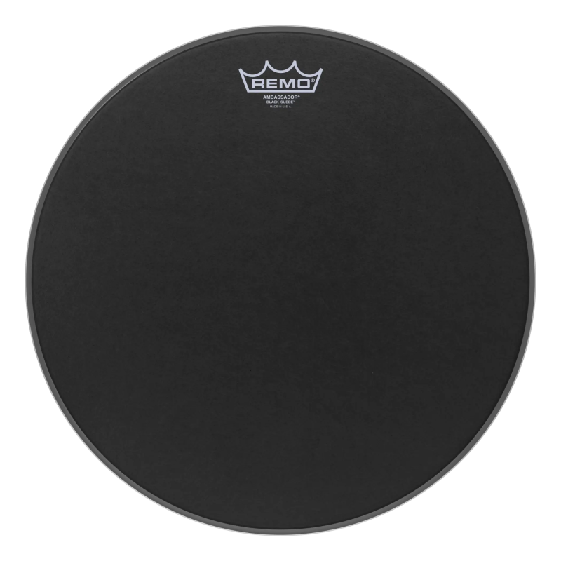 Remo 15" Ambassador Black Suede BA-0815-ES