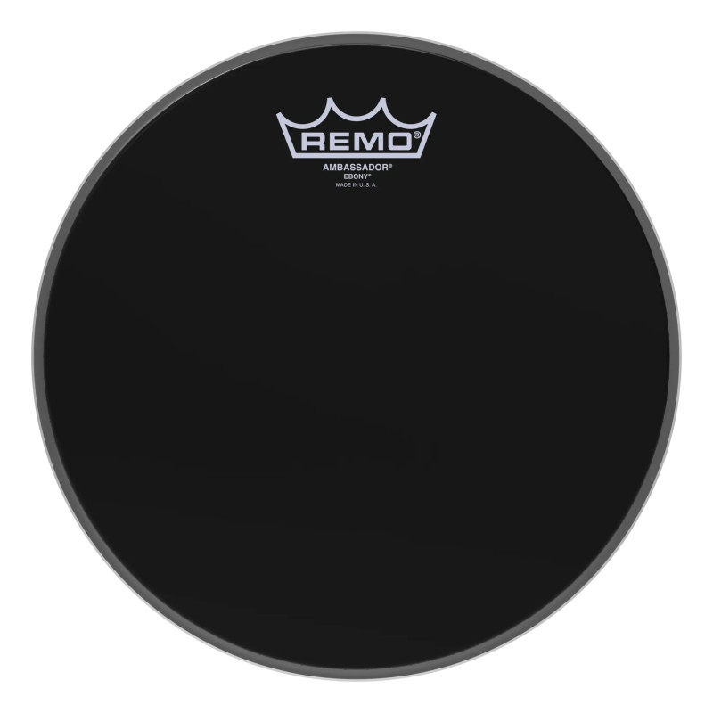 Remo 10" Ambassador Ebony ES-0010-00
