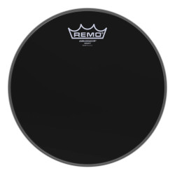 Remo 12" Ambassador Ebony ES-0012-00