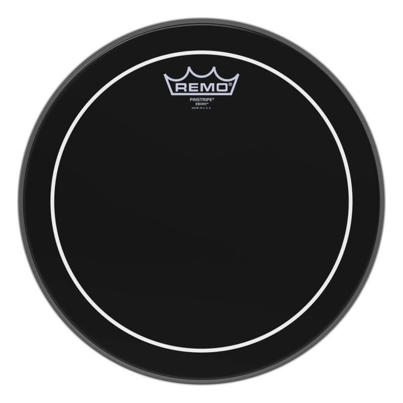 Remo 12" Pinstripe Ebony ES-0612-PS