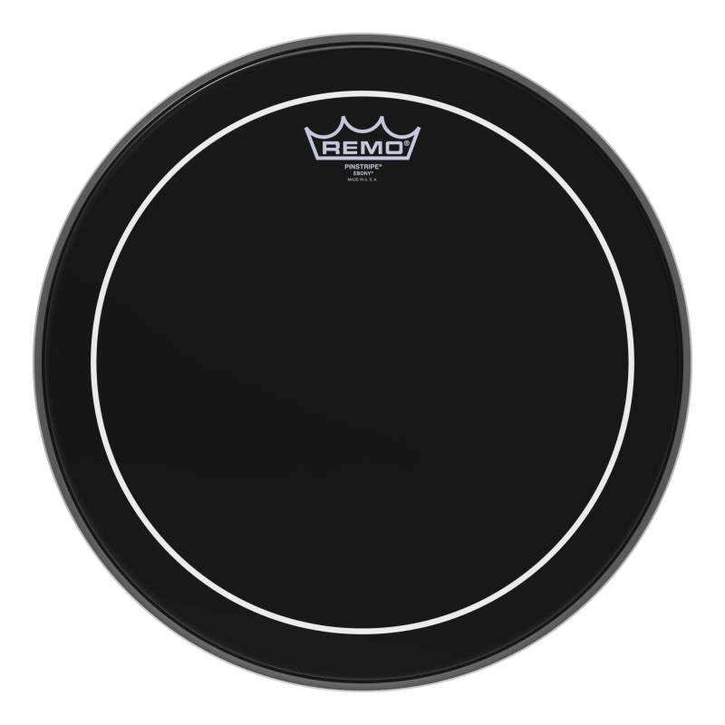 Remo 14" Pinstripe Ebony ES-0614-PS
