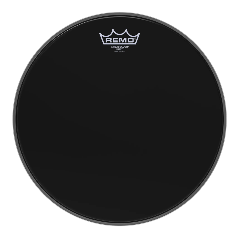 Remo 13" Ambassador Ebony ES-0013-00