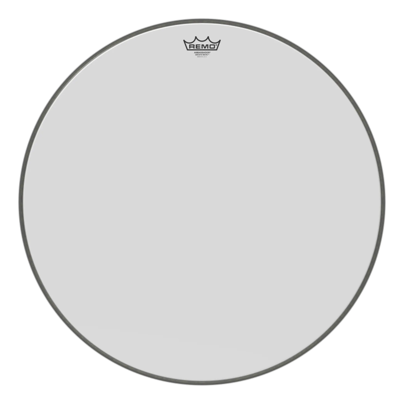 Remo 26" Ambassador White BR-1226-00