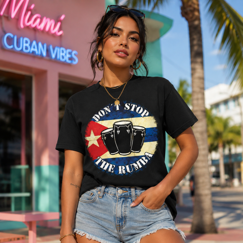 Vic Drums T-Shirt Drummer Don't Need Amps Mujer Manga corta M
