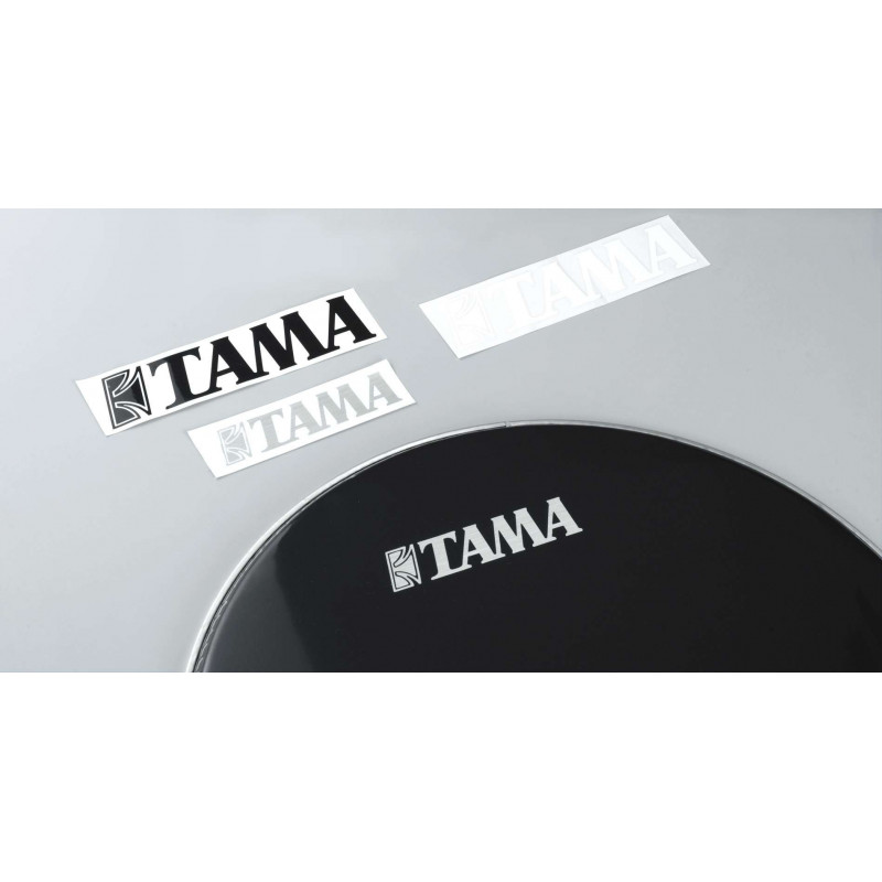 Tama TLS120-WH Adhesivo logo Tama (60mm x 280mm) Blanco