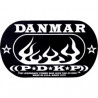 Danmar 210DKF Double Bass Drum Pad Iron Flame