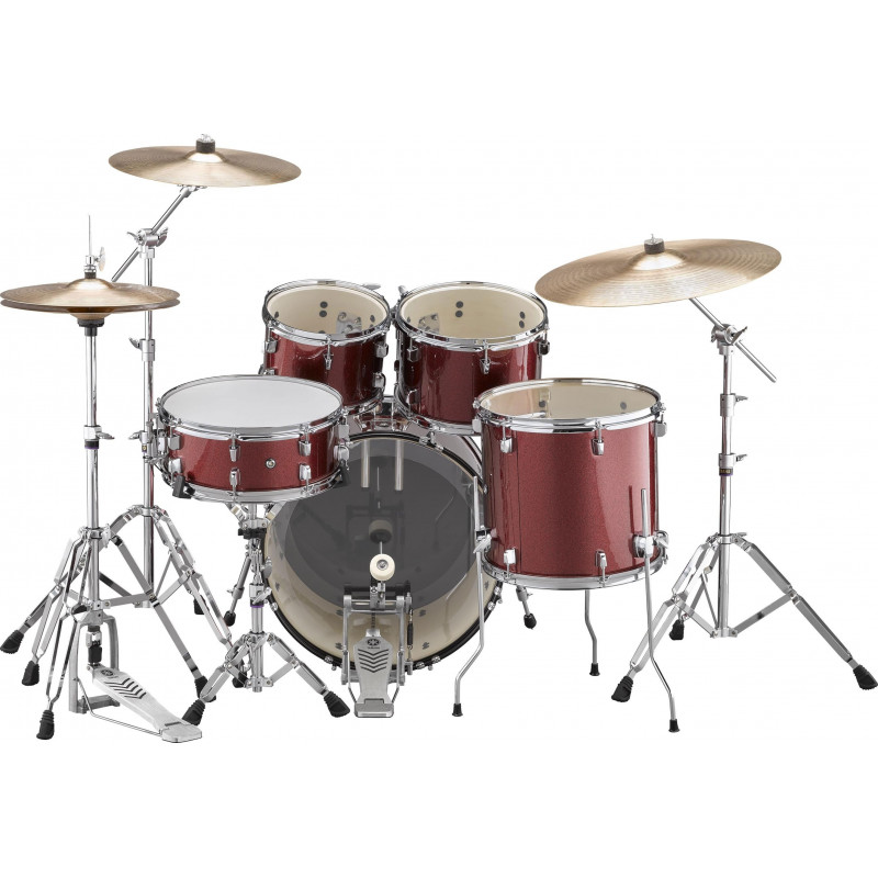 Yamaha Rydeen Standard Burgundy Glitter + Set Platos Paiste