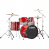 Yamaha Rydeen Studio Hot Red + Set Cymbals Paiste