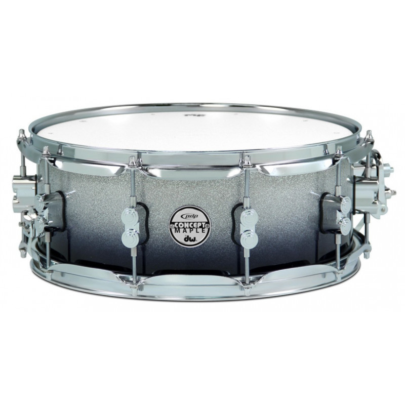"PDP Concept Maple Silver to Black Sparkle Fade 14x5,5"""