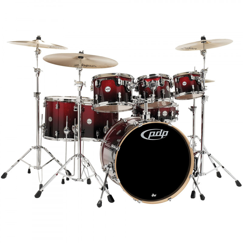 PDP Concept Maple CM7 Red to Black Sparkle