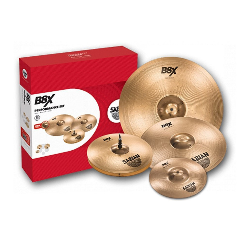 Sabian Set Platos B8X Performance + Splash