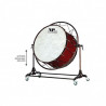 NP Bass Drum Concert Cover Old 90x50 cms Cereza