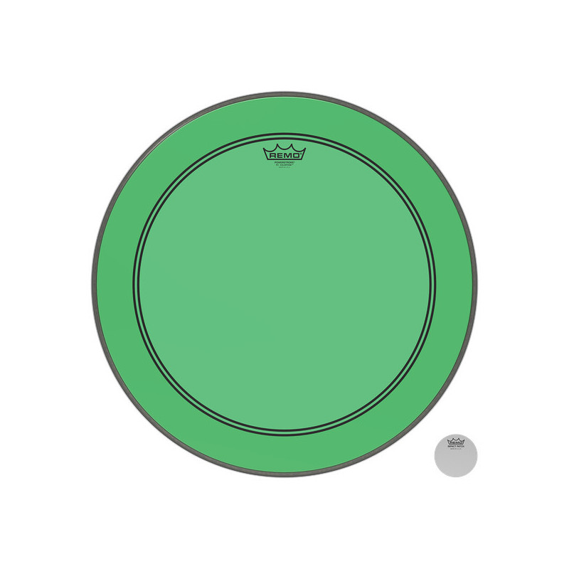 Remo 22" Powerstroke 3 Colortone Green P3-1322-CT-GN