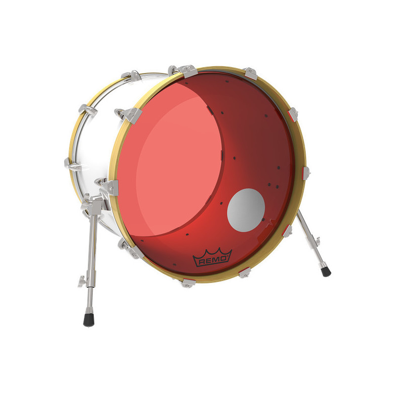 Remo 24" Powerstroke 3 Colortone Red  P3-1324-CT-RDOH
