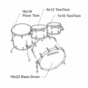 Tama Starclassic Maple Standard Piano White