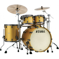 Tama Starclassic Maple Standard Satin Aztec Gold Metallic (Smoked Black Nickel)
