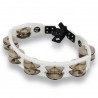 LP LP162 Tambourine Drum Cyclop Steel White