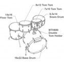 Tama Superstar Classic Standard Blue Lacquer Burst