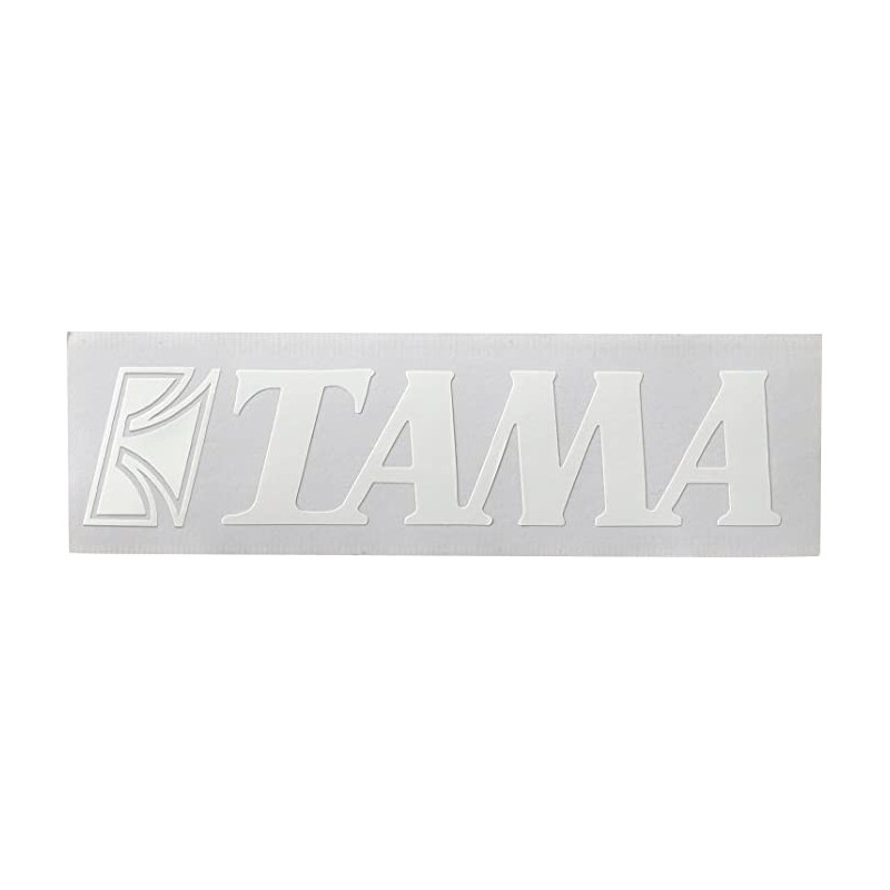 Tama TLS120-WH Adhesivo logo Tama (60mm x 280mm) Blanco