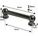 Sparedrum TL1D56-BK Bellota Tubo Negro Doble