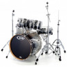 PDP by DW Concept Maple CM5 Standard Silver to Black + Hardware Set