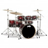 PDP by DW Concept Maple CM7 Red to Black + Hardware Set