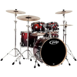 PDP by DW Concept Maple Studio Red to Black