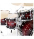 Pearl Masters Maple Complete Studio Rock Red Burst Stripe + 18"