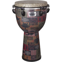 Remo Djembe 12" Apex Green Kinte Kloth DJ-6112-57