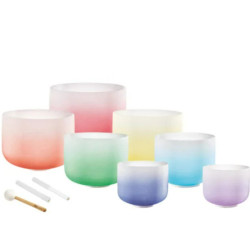 Meinl CSBCSETCHA Crystal Singing Bowl Chakra Set