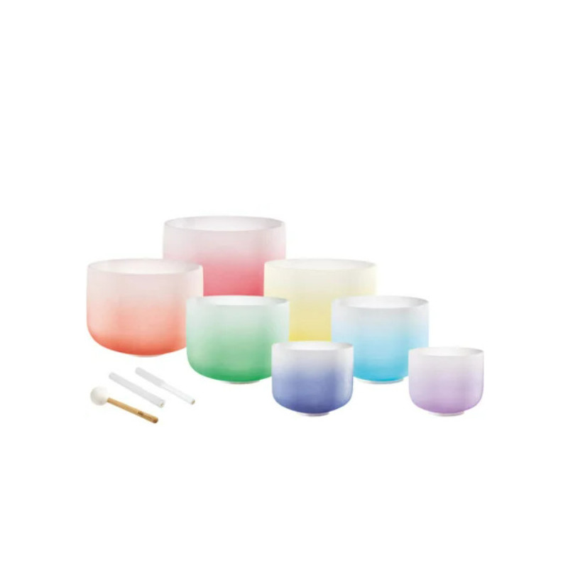 Meinl CSBCSETCHA Crystal Singing Bowl Chakra Set