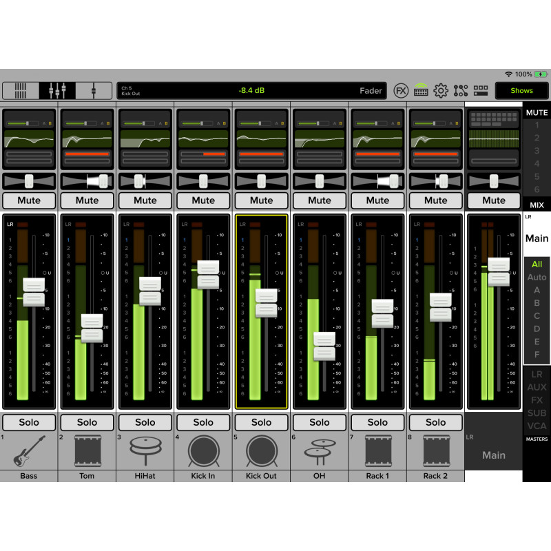 Mackie DL-16S Mixer
