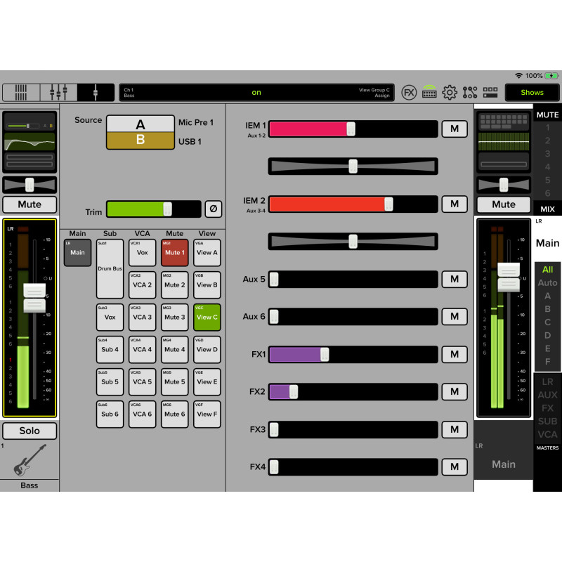 Mackie DL-16S Mixer