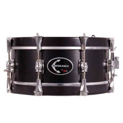 NP Tambor Esperanza Negro 35x14 cm. Cromado