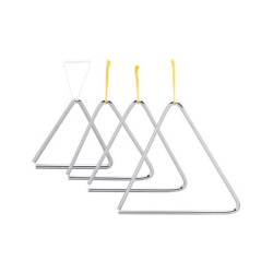 Ortola Triángulo Acero 20 cm con Batidor