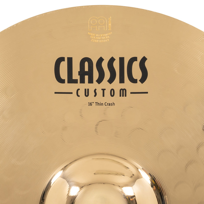 Meinl Crash 16" Classics Custom Brillant Thin CC16TC-B