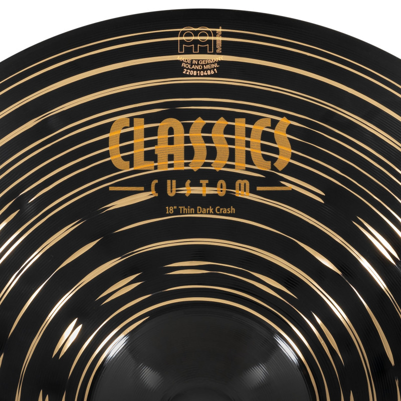 Meinl Crash 18" Classics Custom Dark Thin CC18TDAC