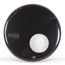 Remo 26" UT Ambassador Ebony with Hole