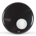Remo 26" UT Ambassador Ebony with Hole