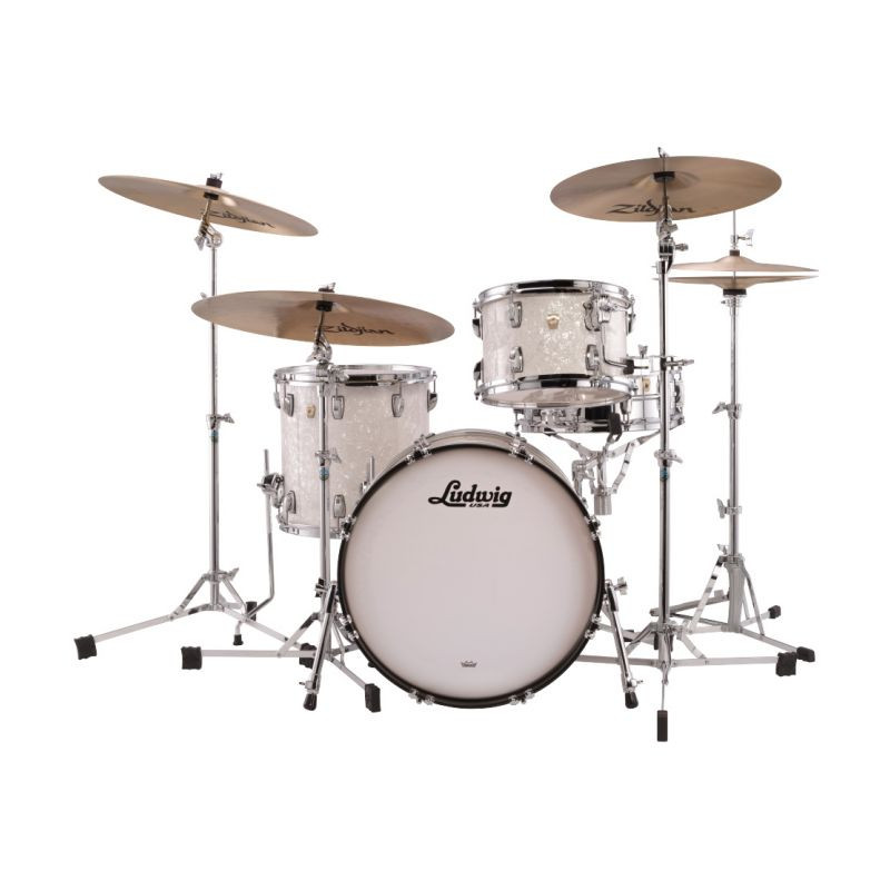 Ludwig Classic Maple Downbeat White Marine Pearl