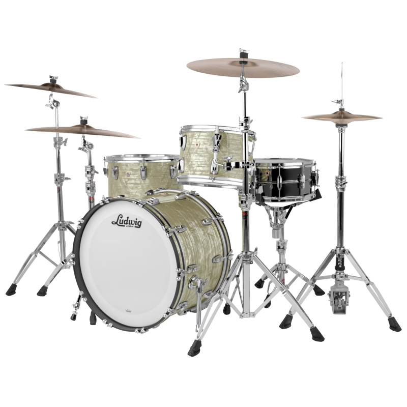 Ludwig Classic Maple Downbeat Olive Oyster