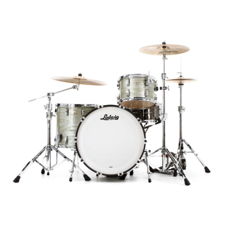 Ludwig Classic Maple Downbeat Olive Oyster