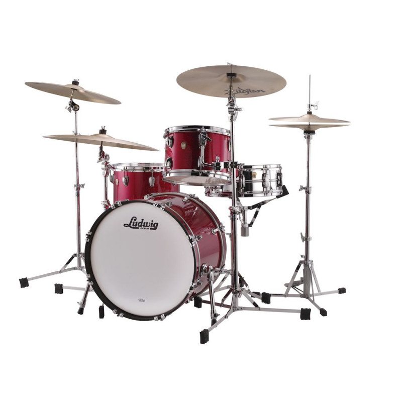 Ludwig Classic Maple Downbeat Red Sparkle