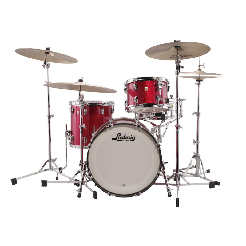 Ludwig Classic Maple Downbeat Red Sparkle