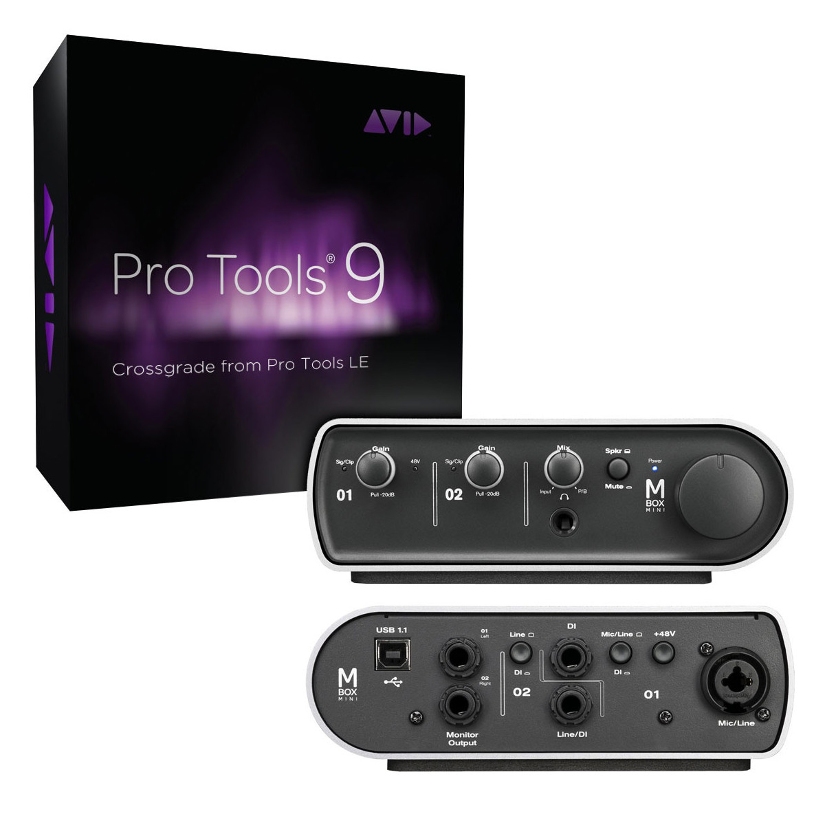 AVID MBox Mini + Pro Tools 9 Interface Audio - Grabacion ...