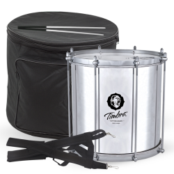 Timbra Repenique 12" Aluminium +  Bag + Strap + Sticks