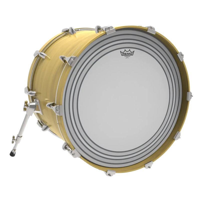 Remo Powersonic Coated Bass Drumhead, 18 Inch - 2-Ply With Snap-On Dampening System