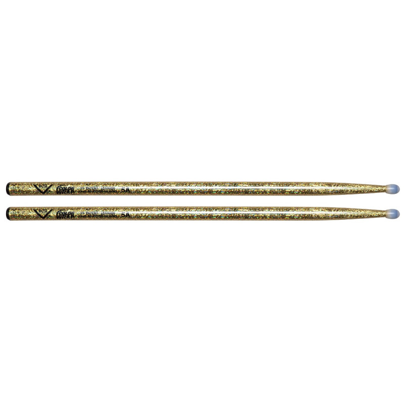 Vater 5A Nylon Los Angeles Gold Sparkle American Hickory VCG5AN