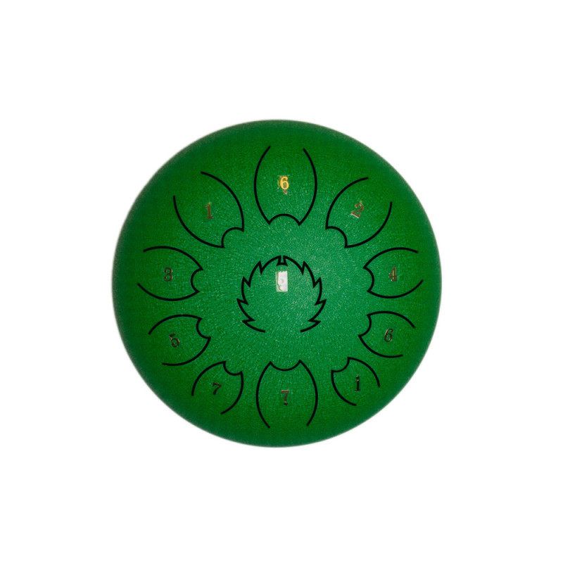F-Zone STD618N Steel Tongue Drum 15 cm 8 Notes Green