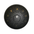 F-Zone STD811N Steel Tongue Drum 11 Notes Marbled Black